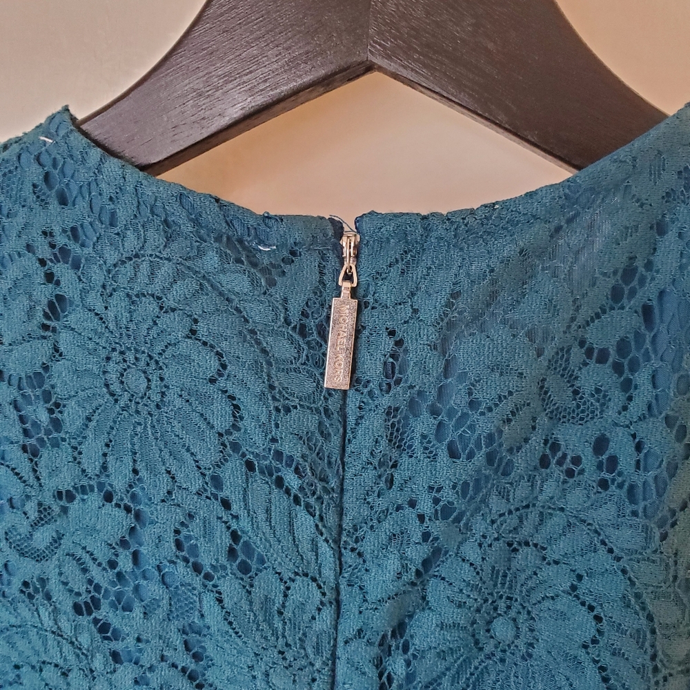 Michael Kors Sleeveless Blue Lace Cocktail Dress - Size XXS - Picture 4 of 9